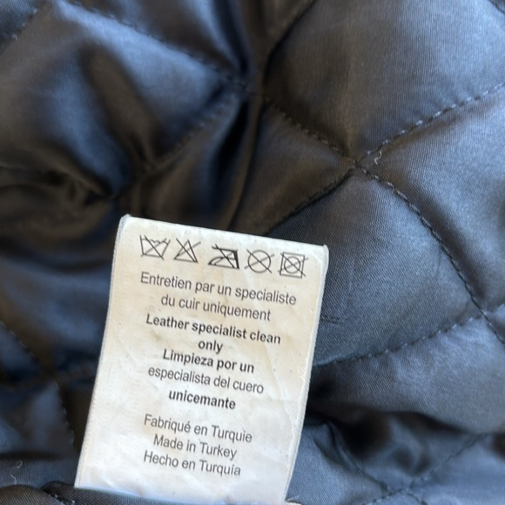Sandro Paris Black Leather Suede Quilted Lined‎ Zip Biker Jacket Women’s Size XS - Picture 7 of 14